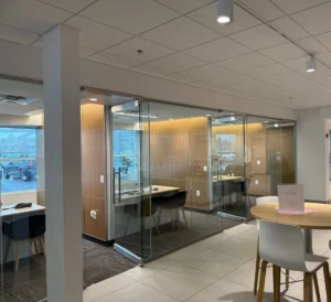 Railset Web Panel Installation - Volvo Manaagers Offices